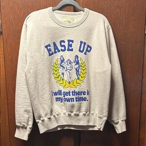 okay to rest heather gray crewneck sweatshirt